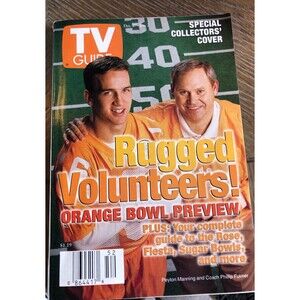 Peyton Manning TV Guide Orange Bowl 1998 Football VOLS